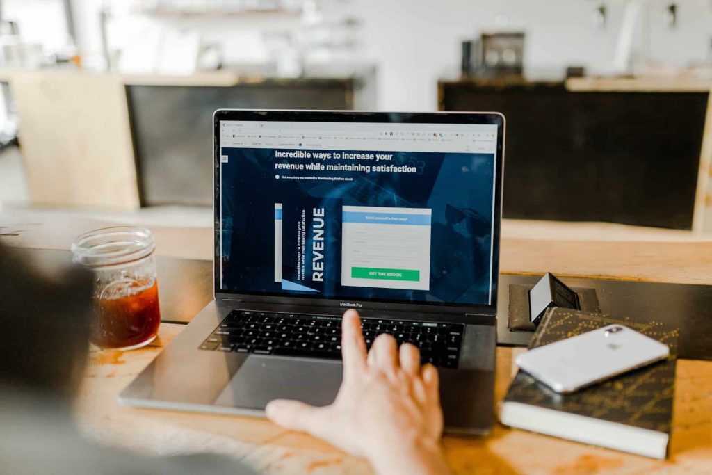 a person reviewing their revenue operations on their computer
